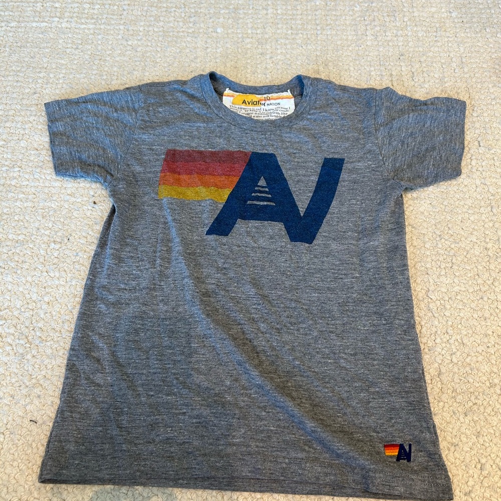 Aviator Nation Kids Gray Graphic T-Shirt